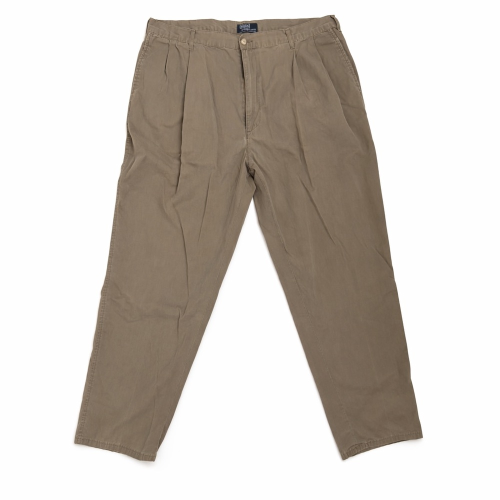 Vintage Polo Ralph Lauren Polo Chino 36x30 USA Made Pleated Khaki Pants